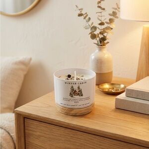 Winter Cabin 8oz Candle Hand Crafted